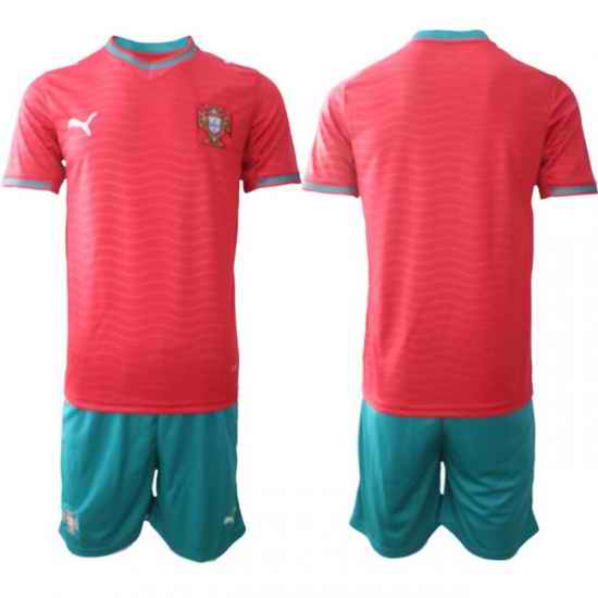 Portugal 2026 FIFA World Cup Soccer Jersey Red Blue BLANK